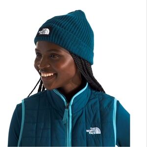 North Face TNF Logo Box Cuffed Beanie. OSFM NWT